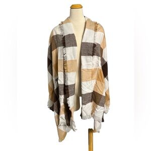 Women’s flannel poncho